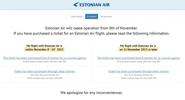 Estonian Air går konkurs!