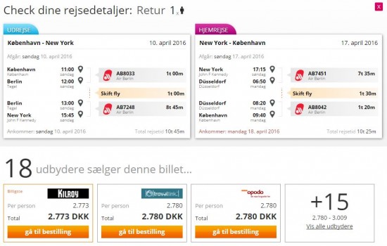 InsideFlyer DK - Rejse Deal - Airberlin - København til Nyw York - April 2016