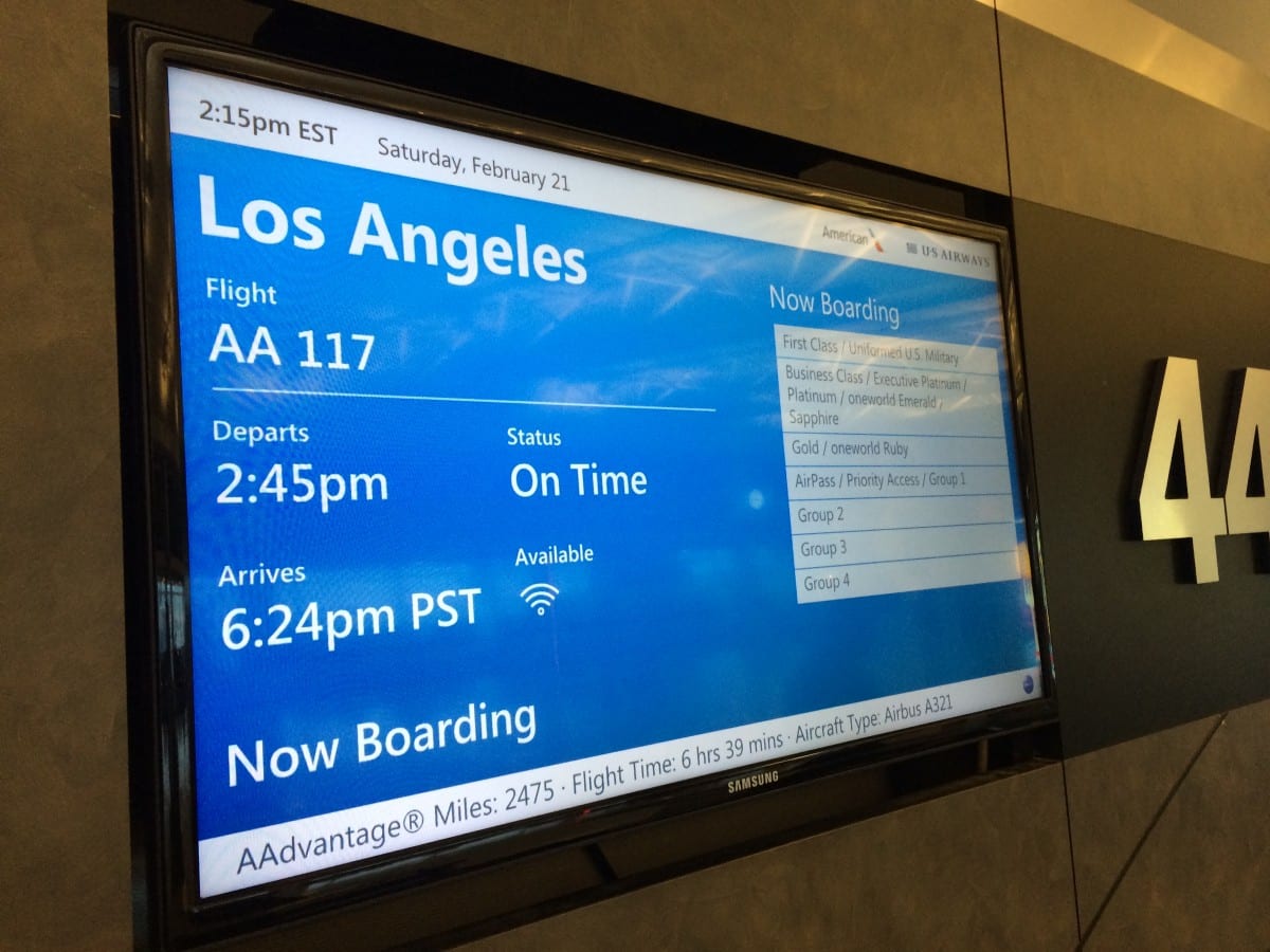 BF – American Airlines – Airbus A321T – New York til Los Angeles i ...
