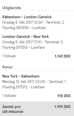 Kom med Norwegian til New York for kun 1.959,- kroner.
