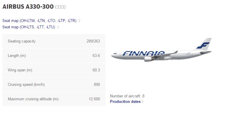 Finnair's Airbus A330-300, som skal bruges på ruten til San Francisco.