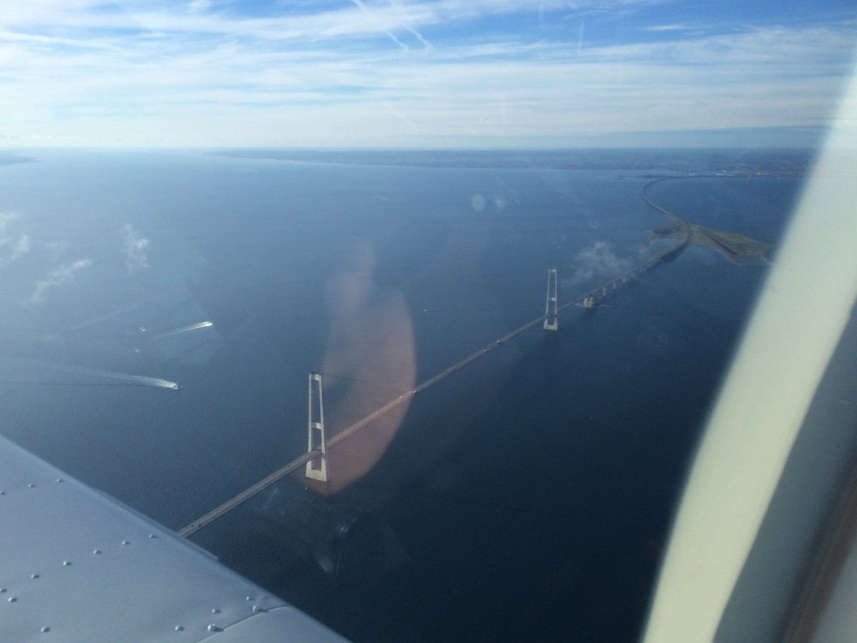 Storebæltsbroen mod Nyborg