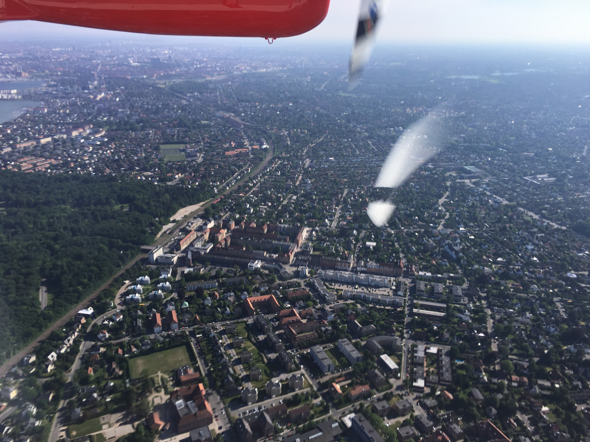 Kig ud over København kort efter starten fra Nordre Toldbod.