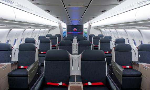 Sådan ser Business Class kabinen ud i et Turkish Airlines fly.