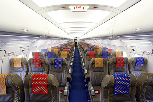 Ombord på DAT´s Airbus A320 - Foto: DAT