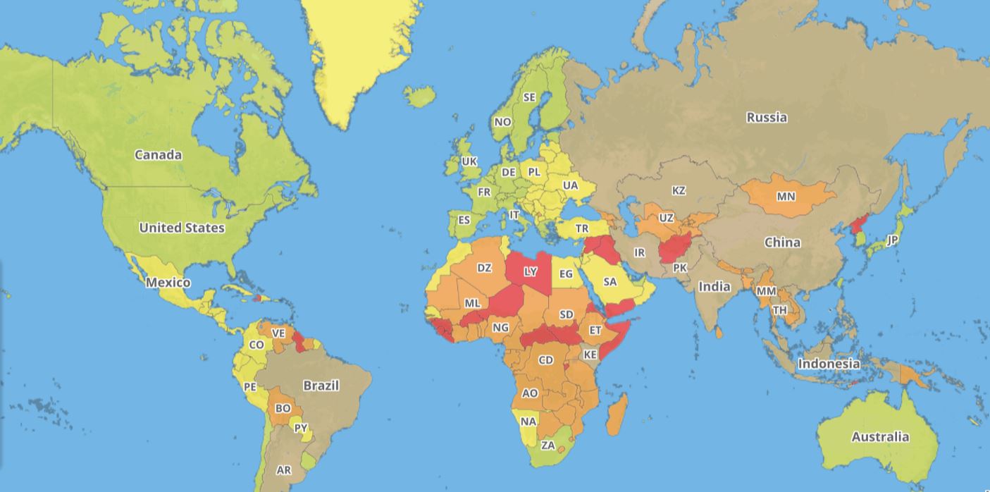 Карта страны безопасности. Карта самых опасных стран. Опасные страны мира. Карта самых безопасных стран мира. Россия опасная Страна.