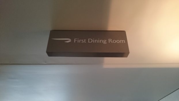 British Airways First Class Dining