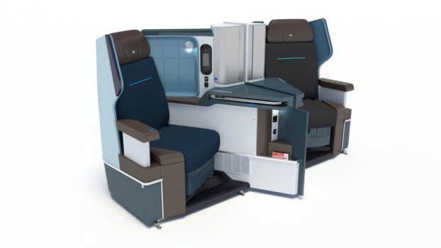 KLM 787 Dreamliner business class