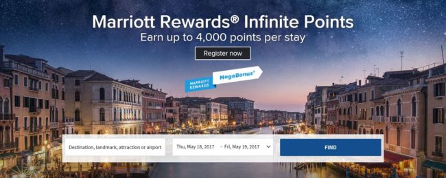 Marriott Megabonus 2017 - Infinite points