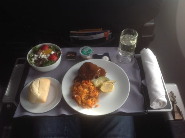 United business class 737