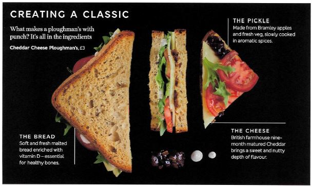 En klassisk engelsk sandwich er på menuen.