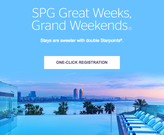 SPG Great Weeks Grand Weekends